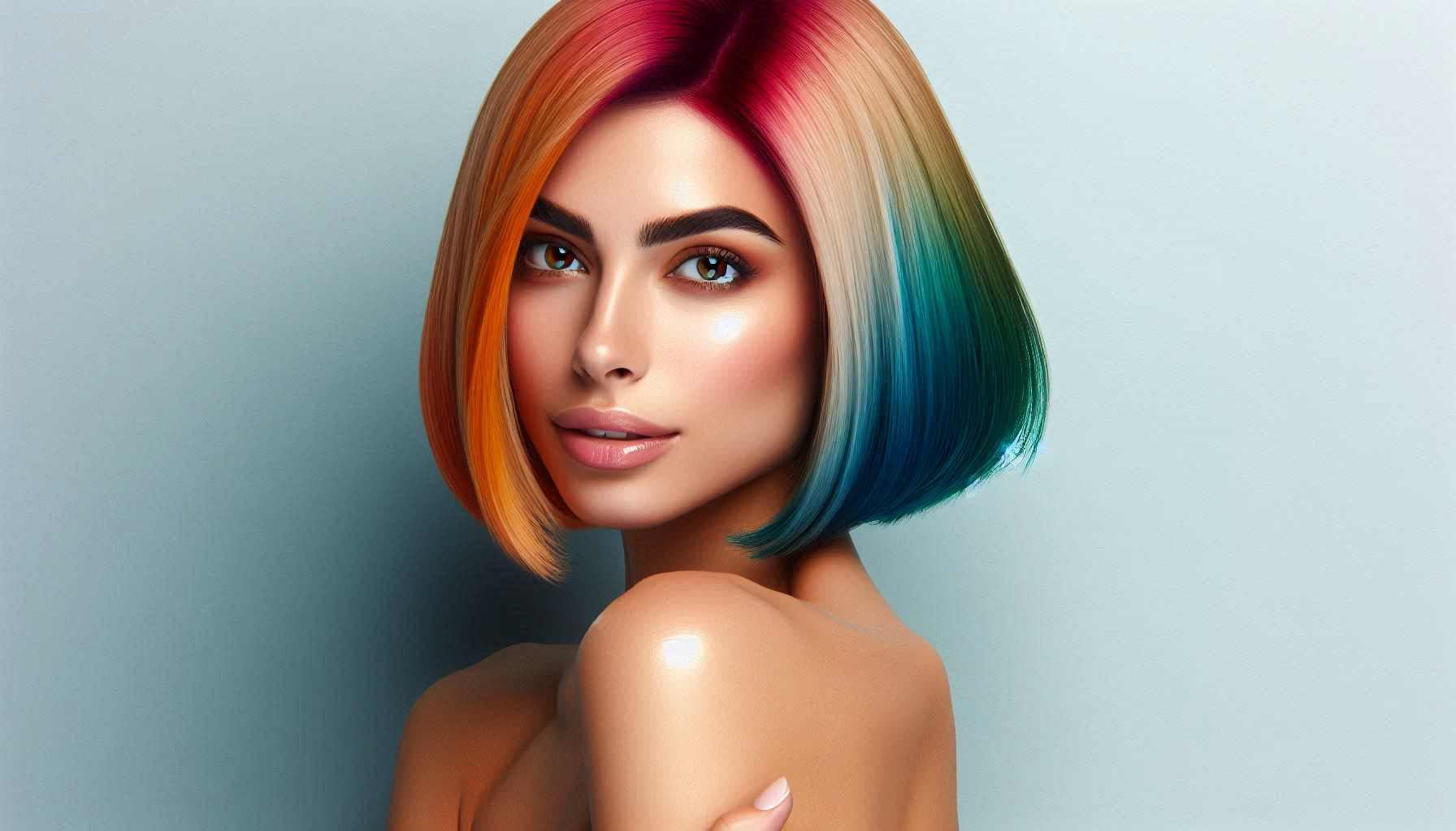 color blocking hair